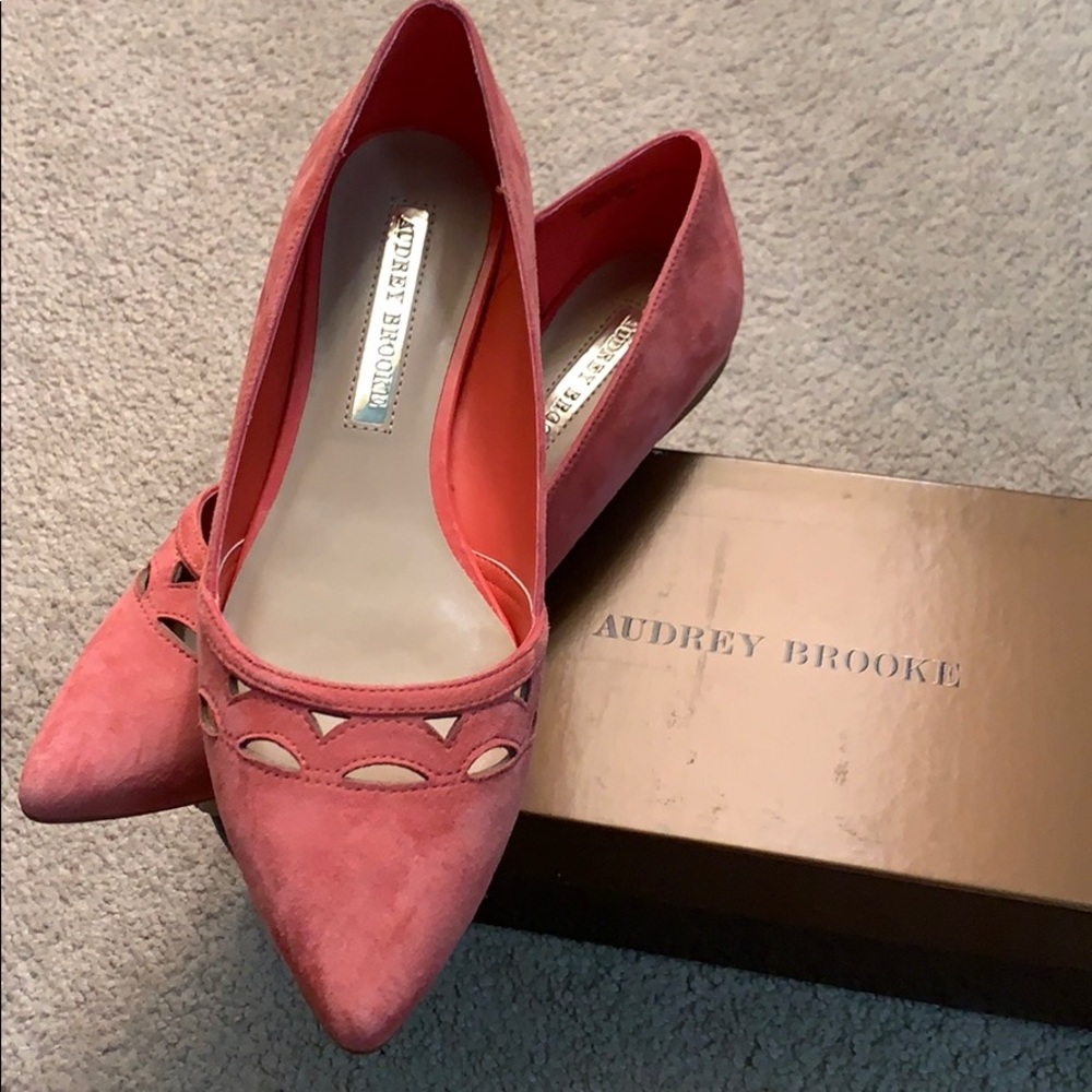 Audrey Brooke Suede Flats